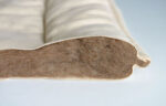 ภาพตัดด้านข้างของผ้าห่มขนอูฐ camel futon ภายในเป็นขนอูฐ 100%