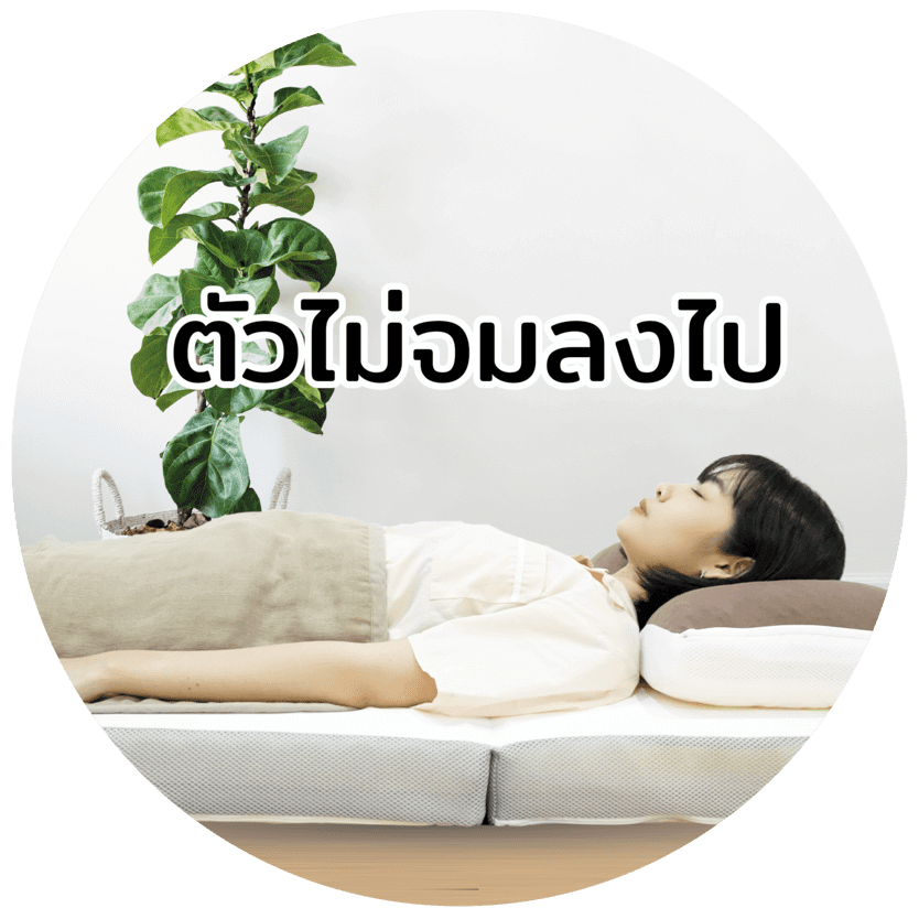 ที่นอนเพื่อสุขภาพ Teiraku เติมเต็มส่วนโค้งเว้าของร่างกาย ตัวแนบสนิทไปกับที่นอน